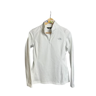 Pullover de lana para mujer The North Face 1/2 cremallera blanco talla S Foto 1 de 4