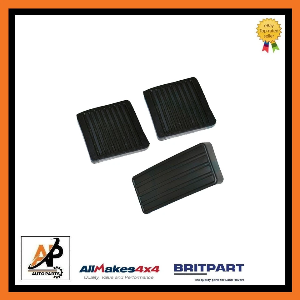 Rubber Pedal Set For Lr Defender 90, 110, 130 - SKE500060 & 11H1781L - Image 1 of 1