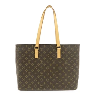 Louis Vuitton Monogram Luco Tote Bag Schultertasche Braun M51155 Authentisch Gebraucht Kostenloser Versand - Bild 1 von 23