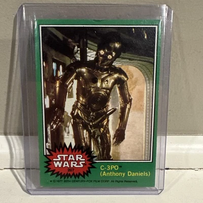 1977 Topps Star Wars C-3PO Anthony Daniels  #207  Error Card - Image 1 of 4