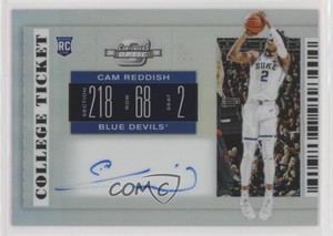 2019 Contenders Draft Picks RPS College Ticket Optic Cam Reddish Rookie Auto RC