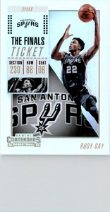 2018-19 Panini Contenders The Finals Ticket #77 Rudy Gay /99