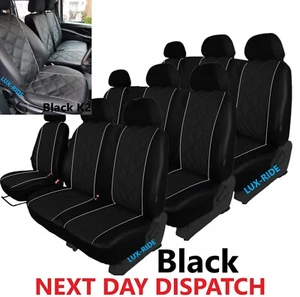 FORD TOURNEO CUSTOM 9 SEATS 2018 - 2023 ART. LEATHER TAILORED SEAT COVERS - Picture 1 of 7