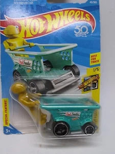 Carro de compras nuevo HW HOT WHEELS 2018 FAST FOODIE #1/5 PASILLO CONDUCTOR VERDE AZULADO - Imagen 1 de 4