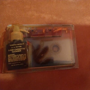 Vtg Realistic 3-Way Cleaning Cassette 44-1116 Audio Tape Deck Cleaner Radio Shac - Picture 1 of 4