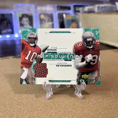 2001 Shaun King/Keyshawn Johnson Upper Deck MVP Souvenirs #TB Buccaneers - Image 1 of 2