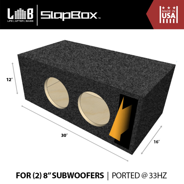 1.00 ft³ @ 34.33Hz Ported Enclosure Box for JL Audio 8 W7 (8W7 AE) Sub  Woofer – LifeAfterBass
