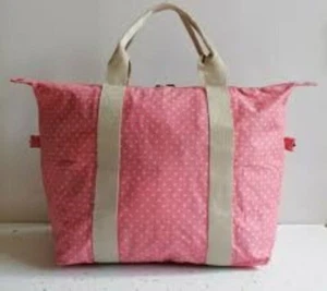 NEW Cath Kidston Foldaway Shopper Bag Floral Pattern Blue Pink Adjustable Strap - Picture 1 of 4