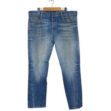 Jack Jones Men's Blue Mike Comfort Fit Jeans Lightly Distressed US 38 X 34