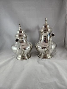Vintage Silverplated Teapots/ Coffee Pots Oneida Silversmiths Made In The USA - Picture 1 of 11