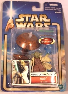 2002 Star Wars: AOTC Hasbro Action Figure -YODA (JEDI MASTER) - SERIES 1 - Picture 1 of 2