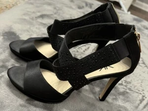 Kardashian Kollection Black Heels Women’s 8.5 Excellent - Picture 1 of 5