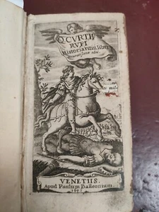 Quinto Curzio Rufo Alessandro MAGNO Historiarum genaue Bücher Ausgaben Venez 1676 - Bild 1 von 14