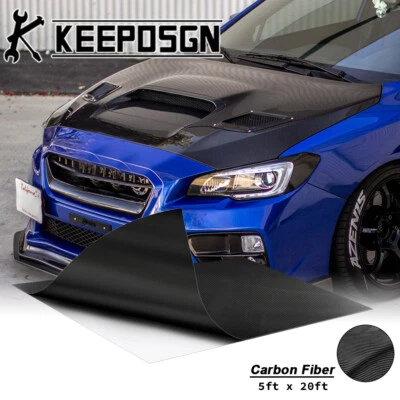 For Subaru CARBON FIBER Vinyl Wrap Film Sticker Decal Sheet Roll Paint Protect - Image 1 of 4