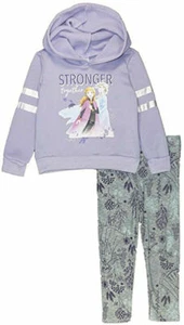 Frozen 2 Toddler Girls Purple Hoodie 2pc Legging Set Size 6X - Picture 1 of 1