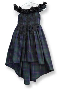 Trish Scully NWT Belle Gown Blackwatch Tartan Girls Plaid Dress Size 6 - Picture 1 of 15