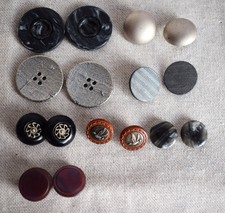 Lot of 16 Buttons, Vintage Style for Sewing, Crafts, Collection 