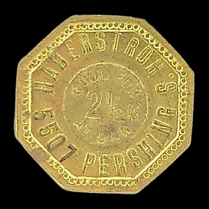 2½ ¢ at Bar Haberstroh's 5507 Pershing Trade Token/Coin - Picture 1 of 2