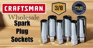 Craftsman Wholesale Bulk Lot Of 6 Spark Plug Socket 3/8" Drive 5/8" & 13/16" - Picture 1 of 1
