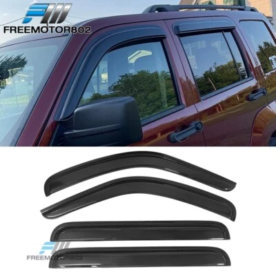 Juego de 4 piezas de acrílico para viseras de ventana de acrílico para Jeep Liberty 08-14 Foto 1 de 4
