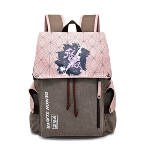 Demon Slayer Kamado Nezuko Cosplay Anime Backpack Shoulders Travel Adjustable - Picture 1 of 12