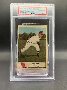 Joe Jay 1955 Johnstons Cookies Hand Cut #47 PSA AUTHENTIC BRAVES