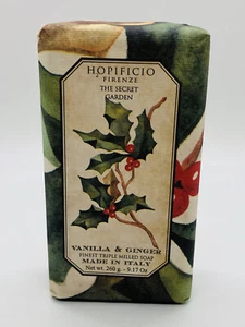 Barra de jabón triple fresado Hopificio Firenze Finest vainilla jengibre 9,17 oz Navidad - Imagen 1 de 9