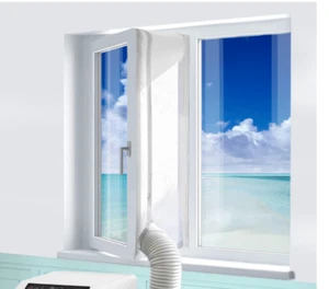 Fensterdichtungsset für Wäschetrockner Waschtrockner Universal Dichtung Reißverschluss Schlauch Entlüftung - Bild 1 von 6