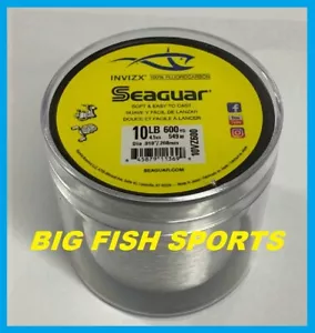 SEAGUAR INVIZX 100% Fluorocarbon Line 10lb/600yd 10VZ600 FREE USA SHIP! 10VZ600 - Picture 1 of 2