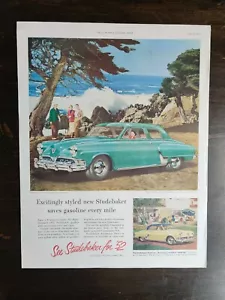 De colección 1952 Studebaker Commander página completa anuncio original a color A1 - Imagen 1 de 1