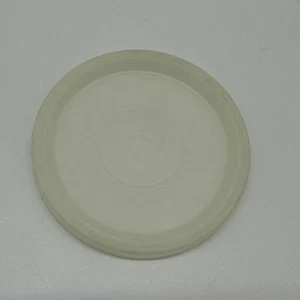 Tapa Tupperware Vintage 297-54 Sello de Repuesto Blanco Transparente Pequeño Redondo Aproximadamente 3" - Imagen 1 de 8