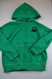 Benetton Green Hoodie Kids size Small 6-7 United Colors of Benetton - Picture 1 of 11
