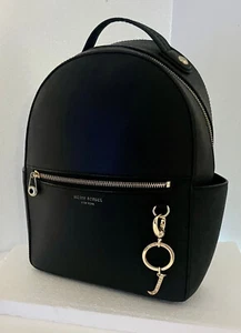 Mochila Henri Bendel West 57th Bolso de Cuero Negro Accesorios Dorados - Imagen 1 de 11