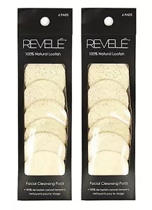 Revele 100% Natural Loofah Facial Cleansing Pads (12 Pads) - Picture 1 of 1