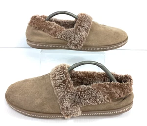 Zapatillas Skechers Cali UK 8 Tostadas Nude Beige Marrón Piel Sintética Casa Salón - Imagen 1 de 9