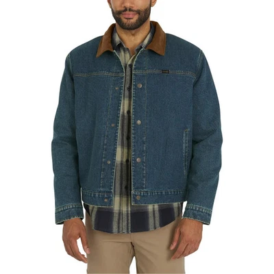 Wrangler Men's Ranchman Denim Jacket - BLUE (Select Size: S-XXL) FAST SHIPPING - Image 1 of 4