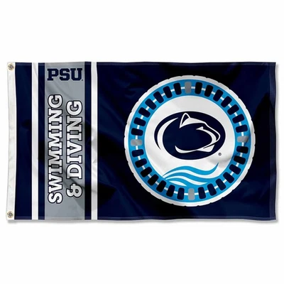 Bandeira 3x5 Penn State Nittany Lions natação e mergulho - Imagem 1 de 4