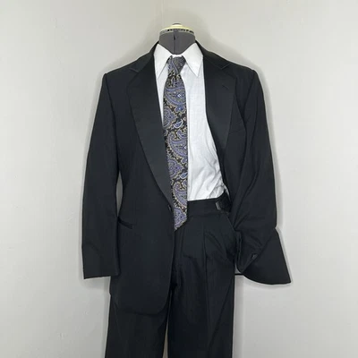 Lord West Mens 41R Tailcoat Tuxedo 34x31 3 Piece Suit Blazer Sport Coat Jacket - Image 1 of 4