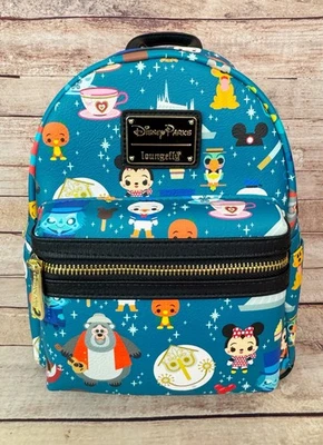 Nueva Mini Mochila Loungefly Parques Disney Chibi Iconos Mansión Embrujada Piratas - Imagen 1 de 4