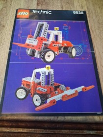 LEGO Instruction Manual 8835 Forklift Technic Building Set 1989 No Bricks