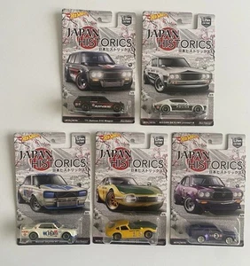 Hot Wheels Japan Historics Complete Set of 5 Rx3 Skyline Datsun Toyota - Picture 1 of 18