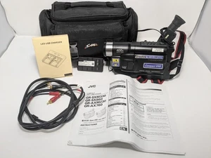 JVC Compact VHS Camcorder Model Number GR-AXM230 with Case TESTED New Charger - Picture 1 of 11