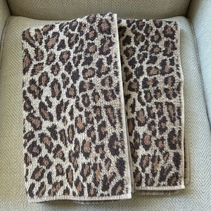 Juego de toallas de mano Ralph Lauren ARAGON de colección guepardo leopardo 16 x 29 EE. UU. De colección - Imagen 1 de 12