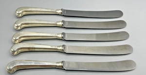 Lot of 6 Israel Freeman & Son Ltd sterling silver pistol grip knives England 9.5 - Picture 1 of 11