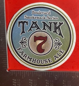 BOULEVARD K.C. MO. MONTAÑA RUSA DE CERVEZA REDONDA DE 4 PULGADAS FARMHOUSE ALE rara de colección - Imagen 1 de 2