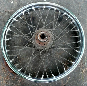 Triumph - T120 - Rear Wheel and Hub - Dunlop WM 3 - 18 - MB10 W1007 - - Picture 1 of 6