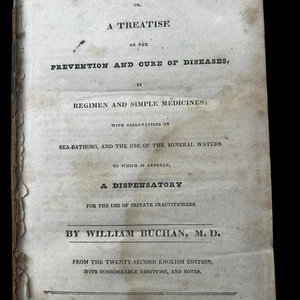 Antique 1848 Domestic Medicine or Treatise on the Prevention and Cure of Disease - Picture 1 of 12