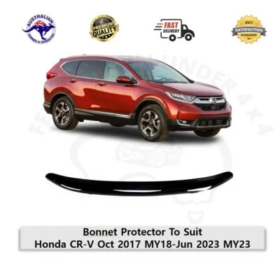 Bonnet Protector Hood Guard Bug Deflector To Suit Honda CR-V CRV 10/2017-6/2023 - image 1 of 4