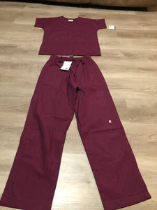 LOT S.C.R.U.B.S Scrub Top and Bottom Pants Shirt Set Purple XS NEW WITH TAGS NWT - Picture 1 of 10