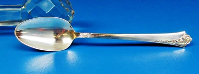 Oneida 大马士革玫瑰纯银茶匙 6 1/8 英寸餐具 29.2 克 — 第 1/4 张图片